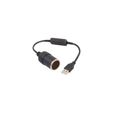 Convertisseur de prise allume-cigare USB A mâle vers 12 V (1/3)