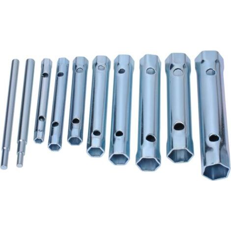 10 pièces clé à double extrémité douille plombier écrou arrière robinet bougie clé ensemble étendu bougie clé 6-22mm (1/3)