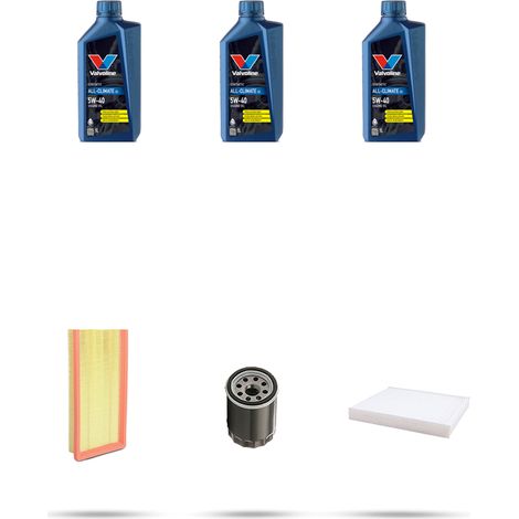 Kit tagliando 3 FILTRI e 3L OLIO compatibile con Lancia Musa 1.4 16v 66kw 2004 (1/5)