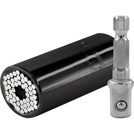 Kit clés à douille chromée 7-19mm - Multifonction portable avec outils de réparation