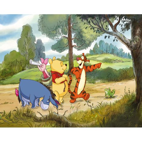 Papier peint panoramique enfant Expédition Winnie l’Ourson (1/3)