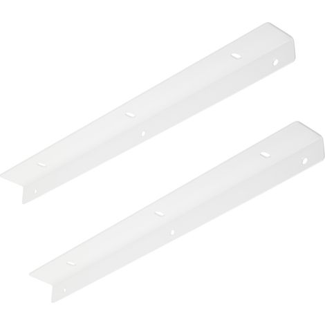 2 Stück Auflagewinkel 400 mm weiß inkl. Montagematerial Montagewinkel Stahlwinkel Wandmontage für Arbeitsplatte Schwerlastträger Stützbeschläge von SOTECH (1/5)