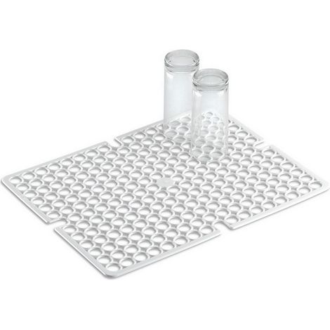 1PZ TAPPETO PER LAVELLO BIANCO cm. 42x32
