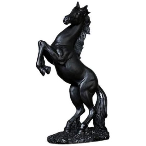 (Noir)Figurine Cheval Au Galop - Résine - Décor Bureau - Style Européen (1/4)