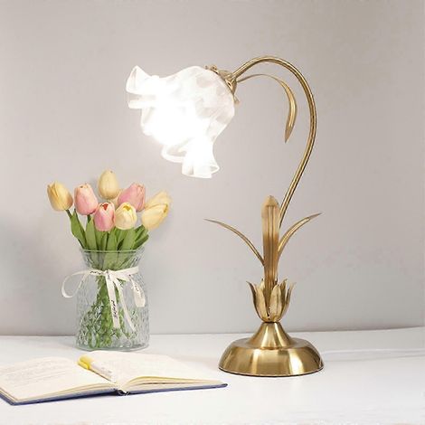 Lampe de table à fleurs, lampe de lecture, lampe de chevet compatible avec la décoration intérieure (1/5)