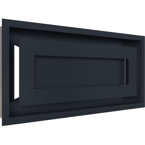 Lüftungsgitter WIND 22x45 Graphite (1/5)
