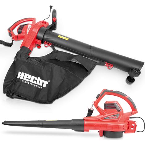 Souffleur de feuilles électrique 3000W – Aspirateur 2 en 1 avec sac de 45L – Vitesse de soufflage 280 km/h – Idéal pour jardins et cours – Hecht