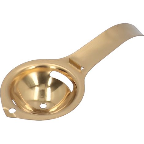 Séparateur de jaune et de blanc d'œuf en acier inoxydable avec long manche pour KitchenGold (1/5)