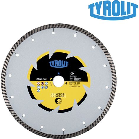 Diamanttrennscheibe c3r 230x2,4x22,23 dcub2-fc tyrolit