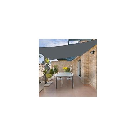 Voile d'ombrage Rectangulaire 2x3m Imperméable,Toile Ombrage 160 g/m² Protection UV 95% pour Jardin,Terrasse,Balcon,Extérieur,Cordon de Montage Inclus,Anthracite (1/5)