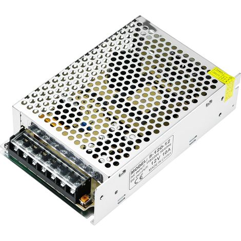 Alimentation à découpage DC 12V 10A transformateur d'alimentation LED, 120W, appliqué à l'automatisation, Affichage LED, Communication (1/5)