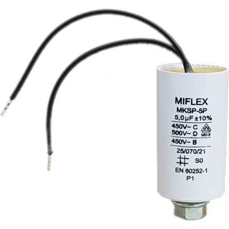 Condensatore motore miflex 5uF 450V polacco