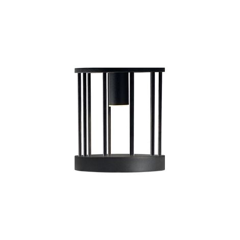 Lampe terrasse 30cm anthracite cage ronde GU10 Shilo (1/3)
