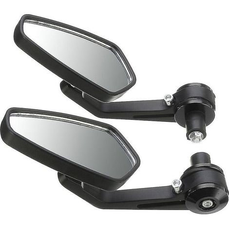 Rétroviseurs neufs (lot de 2) pour moto, scooter, vélo électrique, Electromile, miroir convexe arrière en fibre de carbone (1/5)