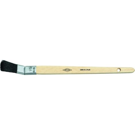 Wistoba Pinceau plat courbé professionnel poils noirs 30 mm
