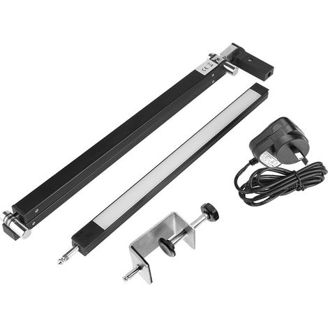 Lampe de bureau/table flexible à pince LED, bras long, pliable et flexible, en métal, pour la maison ou le bureau. (1/5)