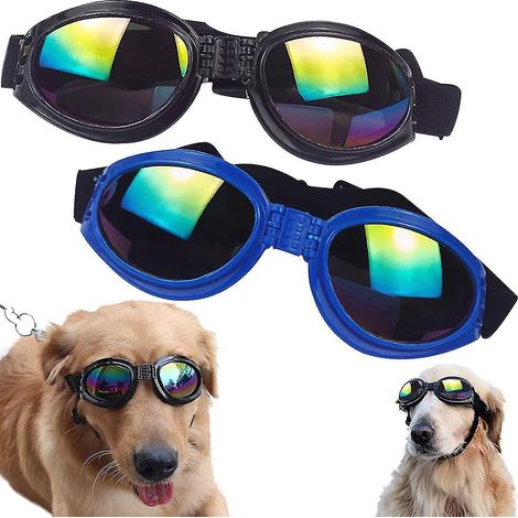 Lunettes de soleil pour chien, lunettes de protection UV pour chien, lunettes de soleil d'été coupe-vent pour chien (1/5)