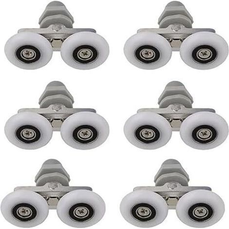 25mm Shower Door Caster, 4pcs Sliding Shower Door Casters, for 10-14mm Glass Hole, Shower Door Casters (1/5)