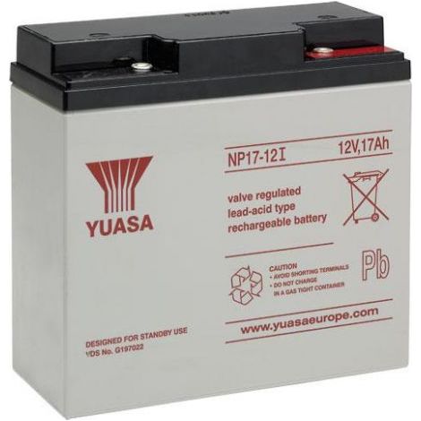 Yuasa Batteria ermetica al piombo 12V 17Ah - NP12-17I