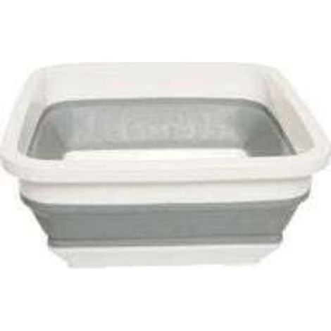 Bassine à Vaisselle Pliable, Design Peu Encombrant, Facile à Nettoyer, Lavabo Pliable Rectangulaire, 31.7 x 14.2cm - Idéale pour Camping, Caravanes et Les Petities Cuisines (1/4)