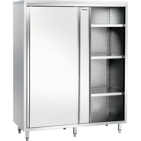 Armoire Haute - acier inoxydable - Portes Coulissantes - Profondeur 600 & Hauteur 2000 - Bartscher