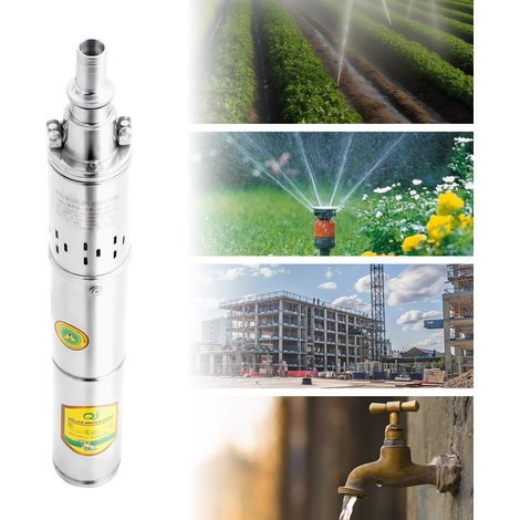 DC 24V 370W Solar Powered Water Pump Farm Ranch Submersible Bore Hole Deep Well (1/5)