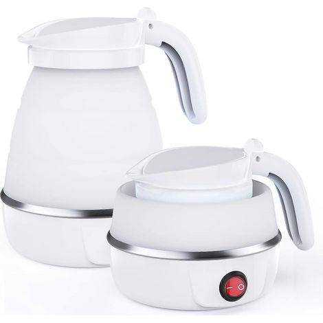 Bouilloire électrique pliable, bouilloire de camping, mini bouilloire de voyage avec cordon d'alimentation détachable pour la randonnée et le camping en plein air (1/5)