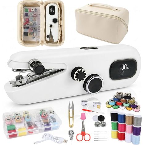 Machine à coudre manuelle électrique (blanc Handheld Sewing Machine) (1/5)