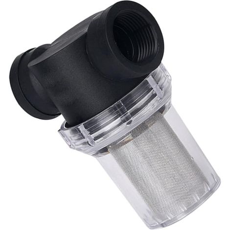 Préfiltre de Robinet, Plastique Noir, 6 Interface 20 Mailles Modèle Réseau 20 Mailles, Installation sur Conduite, Compatible Filtration Domestique (1/5)