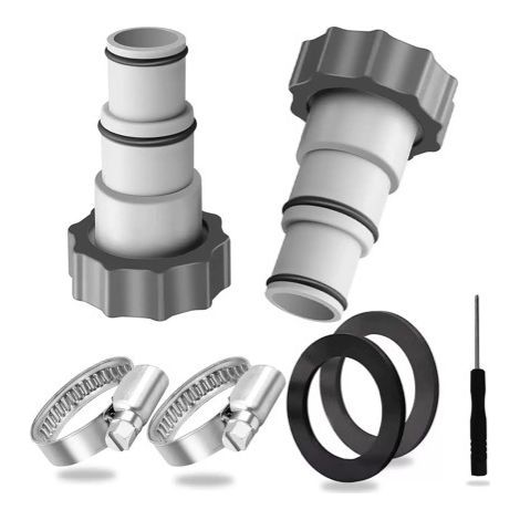 INTEX Filterpumpen-Adapterset, kompatibel mit 1,25"- und 1,5"-Aquarien (nur ein Set) (1/2)