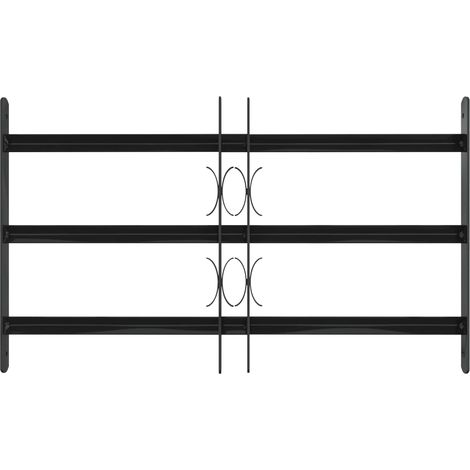 Grille de Fenêtre Noir 75,5 x 45 cm Acier enduit de poudre (1/5)