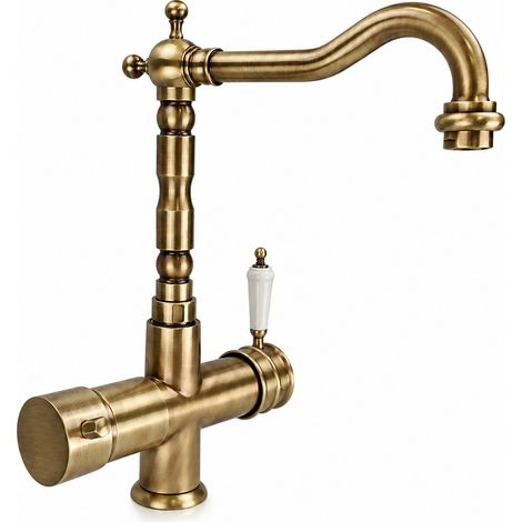 Küchenarmatur im Retro-Stil mit 5-Wege-Filtersystem, bronzefarben Acquora 5200RBRONZO  Bronze (1/3)