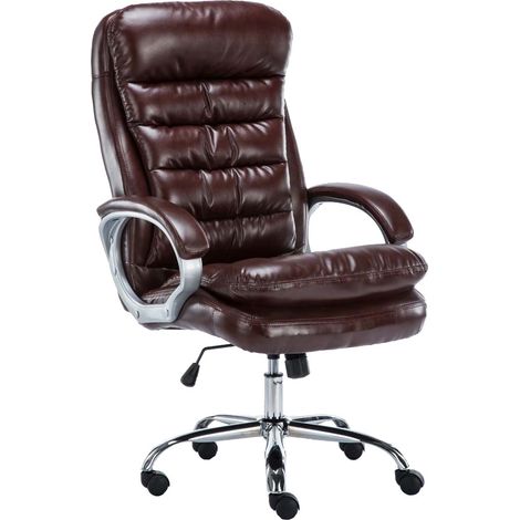 Sedia ufficio XXL Vancouver in similpelle bordeauxrot (1/5)