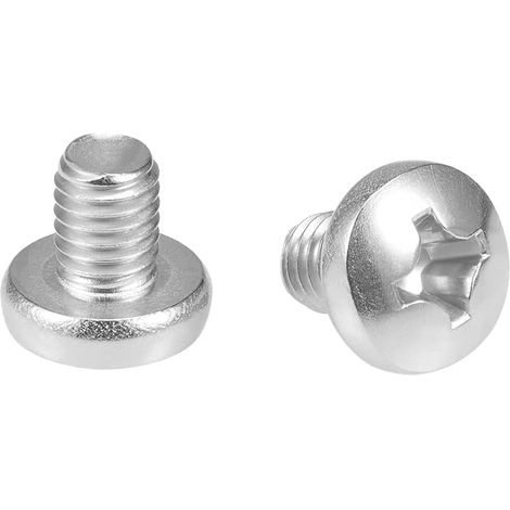 M8x10mm métal vis tête Cruciforme boulons fixation 5Pcs (1/5)