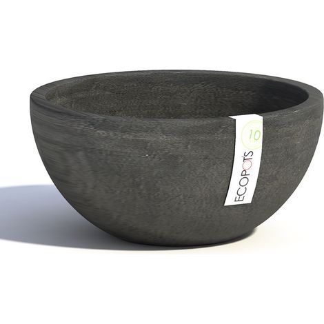Ecopots Brussels 25 Blumentopf - L 25 cm x H 12 cm - Innen- und Außenbereich