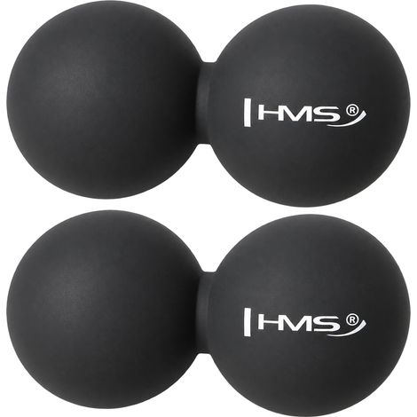 Black Double Massage Ball - Relieve Muscle Tension, 2-Pack (1/4)