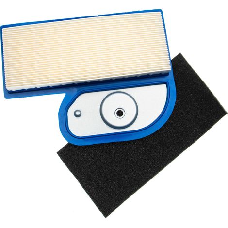 vhbw 1x pre-filtro, 1x filtro dell'aria compatibile con Kawasaki FH451V, FH580V, FH531V, FH500V, FH680D motore per trattore, tagliaerba
