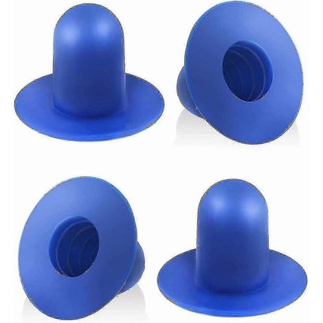 Lot de 4 bouchons de piscine, bouchons muraux de rechange pour les trous de crépine de pompe de filtration de piscine, compatibles avec les marques Intex et Bestway, bleus (1/5)