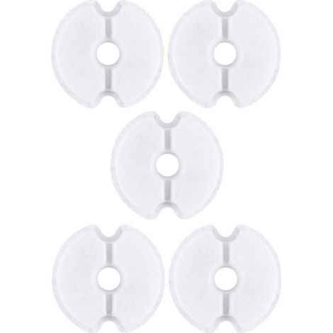 5X Filter Katzenbrunnen Rundharz Aktivkohle 4-Lagen-Filtration Schaumstoff Hund Tier Universal, 104mm (1/5)