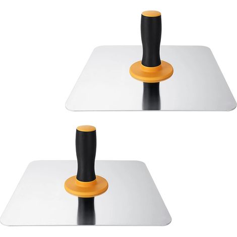 Lot de 2 Platoir Enduit en Aluminium 300x300mm, Taloche Enduit avec Poignée Ergonomique, Plateau de Plâtrier pour Enduisage, Maçonnerie et Finition (1/5)