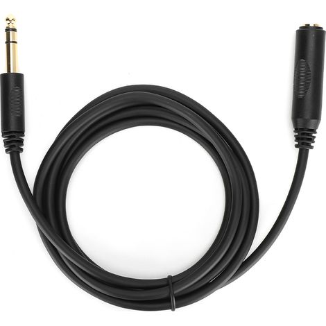 Câble d'extension audio stéréo mâle-femelle 6,35 mm, conducteur en cuivre pur blindé, pour carte son/guitare électrique, 6 m