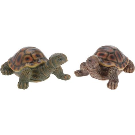 Gartenfigur Schildkröte, 2er-Set (1/3)