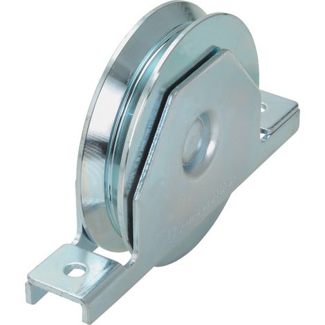 4PZ PL RUOTA X CANCELLO CON SUPPORTO A 1 CUSCINETTI MM.100 (1/2)