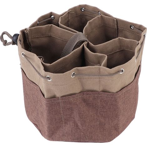 Sac De Rangement Pour Outils De Jardin - Toile Et Polyester - 35 X 18 X 12 Cm - 1 Pièce