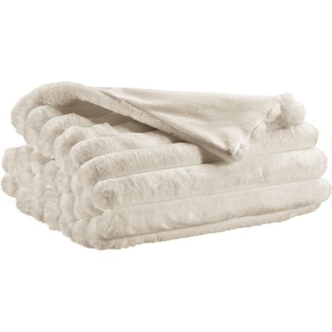Jeté de Lit Neige Couvre-Lit Décoratif pour Chambre 180 x 260 cm - PANGIVO (1/2)