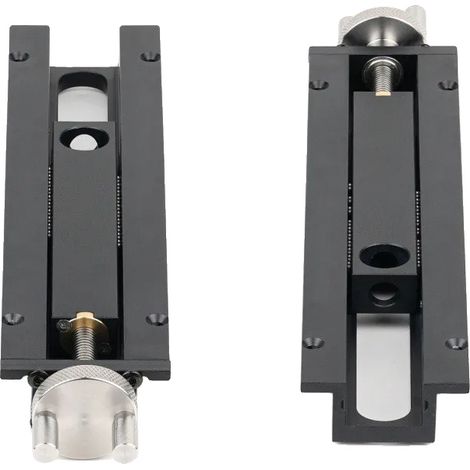 Tornillo de banco para carpintería, aleación de aluminio CNC, diseño ergonómico, negro. (1/2)