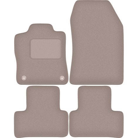 Alfombrillas de terciopelo para coche: DS. 4 E-Tense H铆brido Enchufable (2021-) beige (1/5)