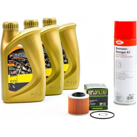 Kit Entretien Vidange pour BMW F 650 FUNDURO de 1993 à 1996 - ENI I-RIDE MOTO 10w40 3L