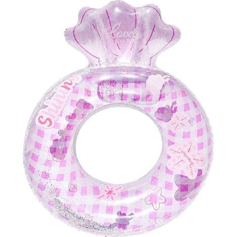 Aufblasbare Schwimmhilfe mit Glitzerkonfetti  Schwimmhilfe für Kinder und Mädchen, zum Spielen im Freien, für Teenager und Kinder, Partys, Sommer (1/5)