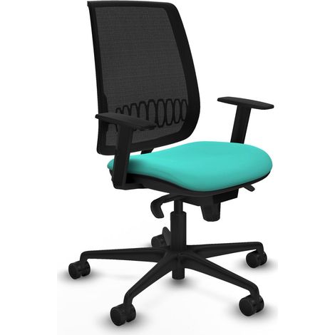 Silla de oficina piqueras y crespo Alares turquesa simil piel
